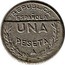 Spain Una Peseta Palencia and Burgos 1937 KM# 2 REPUBLICA ESPAÑOLA UNA PESETA coin reverse