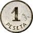 Spain 1 Peseta Ibi 1937 KM# 2 1 PESETA coin reverse
