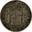 Spain Una Peseta Alfonso XIII 4th portrait 1905 (05) SM-V KM# 721 S M REY CONSTL DE ESPANA V UNA PESETA coin reverse