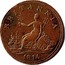 Canada 1/2 Penny Halifax Captain Broke 1814 NS-7B1 BRITANNIA 1814 coin reverse