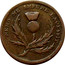Canada 1/2 Penny John Brown Halifax ND NS-16A1 PAYABLE AT THE STORE OF J BROWN coin obverse
