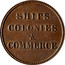 Canada 1/2 Penny Ships - Colonies & Commerce 1830-1835 SHIPS COLONIES & COMMERCE coin reverse