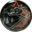 Canada 25 Cents Alpine Skiing coloured 2008  25 CENTS VANCOUVER 2010 coin reverse