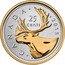 Canada 25 Cents Big Coin Series Caribou 2015 CANADA 2015 25 CENTS coin reverse