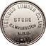Canada 25¢ Lumber Co. Ltd. Store Horwood N.D.B. Token ND HORWOOD LUMBER CO. LTD. STORE CAMPBELLTON N. D. B. NEWF'L'D. coin obverse