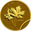 Canada 5 Dollars Two maple leaves 2013 Proof KM# 1412 CANADA 9999 FINE GOLD 1/10 OZ OR PUR coin reverse