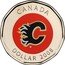 Canada Dollar Calgary Flames 2008 KM# 790 CANADA DOLLAR 2009 coin reverse