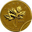 Canada Dollar Two maple leaves 2013 Proof KM# 1411 CANADA 9999 FINE GOLD 1/20 OZ OR PUR coin reverse