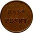 Canada Half Penny James Duncan Token 1830  HALF PENNY coin reverse