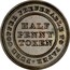 Canada Half Penny Trade & Navigation 1813 NS-21A1 ∙PURE COPPER PREFERABLE TO PAPER HALF PENNY TOKEN coin reverse