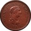 Canada Halfpenny Token Halifax 1815 NS-27A1 HALFPENNY TOKEN 1815 coin obverse