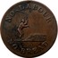 Canada Halfpenny Token Speed The Plough ND UC-4A1 NO LABOUR NO BREAD coin obverse