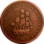 Canada Halfpenny Token Success to navigation & trade 1815 NS-23A1 SUCCESS TO NAVIGATION & TRADE coin reverse