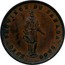 Canada One Penny 1852 Proof KM# Tn21a Quebec PROVINCE DU CANADA coin obverse