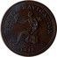Canada One Penny Token Trade & Navigation Preferable To Paper 1813 NS-20A1 PURE COPPER PREFERABLE TO PAPER ∙ ONE PENNY TOKEN coin obverse