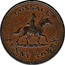 Canada Penny Token Wellington - Cossack ND COSSACK PENNY TOKEN coin reverse