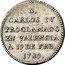 Spain 1 Real Carlos IV Valencia 1789 A 19 DE FEB 1789 D CARLOS IV PROCLAMADO EN VALENCIA coin obverse