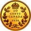 Canada 10 Cents (Canada's Rarest Coins) 10 CENTS CANADA 1936 coin reverse