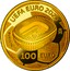 Spain 100 Euro UEFA EURO 2020 2020 100 EURO ♔M UEFA EURO 2020 ©UEFA TM coin reverse