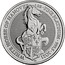 UK 100 Pounds White Horse of Hanover 2021 WHITE HORSE OF HANOVER JC 1 OZ FINE PLATINUM 999.5 2021 coin reverse