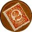 Spain 2 Centimos (Numeral stamp) REPUBLICA ESPAÑOLA 2 CENTIMOS CORREOS coin obverse