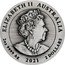 Australia 2 Dollars Double Pixiu Forbidden City Imperial Lion 2021 P ELIZABETH II AUSTRALIA 2 OZ 9999 AG 2021 2 DOLLARS coin obverse