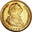 Spain 2 Escudos (Carlos III) KM# 417.1 CAROL III D G HISP ET IND R 1776 coin obverse
