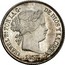 Spain 2 Reales KM# 607.1 Kingdom Decimal Coinage ISABEL 2A POR LA G DE DIOS Y LA CONST 1857 coin obverse