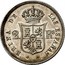 Spain 2 Reales KM# 607.1 Kingdom Decimal Coinage REINA DE LAS ESPAÑAS 2 RS coin reverse