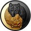 Canada 20 Dollars Black and Gold (The Grey Wolf) 2021 CT coin reverse