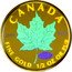 Canada 20 dollars 20th Anniversary Gold Maple Leaf Hologram 1999 In Sets only KM# 368 CANADA 9999 9999 FINE GOLD 1/2 OZ OR PUR coin reverse