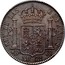Spain 20 Rs KM# 563.2 Milled Real Coinage REY DE LAS ESPANAS 20 RS B SP coin reverse