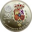 Spain 30 Euro 50th Anniversary of the Birth of King Philip VI 2018 ♔M 30 EURO 50 ANIVERSARIO DE S.M. EL REY coin reverse