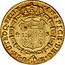 Spain 4 Escudos (Carlos III) KM# 418.1 IN UTROQ FELIX A D 4 S M PJ coin reverse