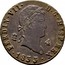Spain 4 Maravedis (Fernando VII) KM# 489.2 FERDIN VII D G HISP REX 4 1833 coin obverse