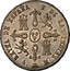 Spain 4 Maravedis (Isabel II) KM# 511.1 REYNA DE ESPAÑA Y DE LAS INDIAS 4 M coin reverse