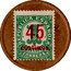 Spain 45 Centimos (One Green Centimo) REPÚBLICA ESPAÑOLA 1 CÉNTIMO CORREOS 45 CÉNTIMOS. coin obverse