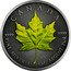 Canada 5 dollars (Maple Leaf Four Seasons spring) CANADA 9999 9999 FINE SILVER 1 OZ ARGENT PUR coin reverse