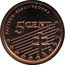 Slovakia 5 Cent Slovensko slovensky raj pattern 2004 PATTERN ESSAI VZORKA 5 CENT coin reverse