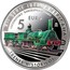 Spain 5 Euro (XII Serie Historic Railways - Barcelona-Mataro Locomotive) 5 EURO ♔M XII SERIE IBEROAMERICANA LOCOMOTORA BARCELONA-MATARÓ TRENES HISTÓRICOS coin reverse