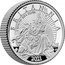 UK 5 Pence Britannia and the Lion 2021 Six-coin Proof set BRITANNIA 2021 1/40 OZ 999 FINE SILVER PJL 2021 coin reverse