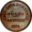 Spain 5 Pesetas Pretender 1875 X# PT7 REAL CASA DE MONEDA OÑATE OCTUBRE 1875 coin reverse