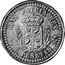 Spain 5 Pesetas The Private Patterns of Charles VII 1885 X# PT6 DEVS PATRIA REX 5 PESETAS coin reverse