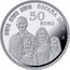 Spain 50 Euro 50th Anniversary of King Felipe VI 2018 M 50 EURO ♔M ESPAÑA 2018 coin reverse