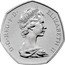 UK 50 Pence Entry into EEC (Piedfort) 1973  Proof KM# P1 ELIZABETH II D G REG F D∙ coin obverse