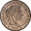 Spain Centimo KM# 633.3 Second Decimal Coinage ISABEL II POR LA GRACIA DE DIOS Y LA CONST. 1866 coin obverse