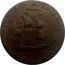 Ireland Halfpenny Dublin Cork 1795  NAVIGATION AND TRADE coin reverse
