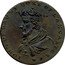 UK HalfPenny D&H Lancashire Lancaster MDCCXCI (1791) JOHN OF GAUNT DUKE OF LANCASTER coin obverse