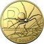 Australia One Dollar (R - Redback Spider) ONE DOLLAR R REDBACK SPIDER coin reverse