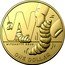 Australia One Dollar (W - Witchetty Grub) ONE DOLLAR W WITCHETTY GRUB coin reverse
